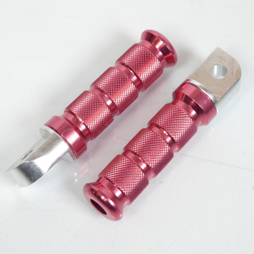 Paire repose cale pied pilote aluminium rouge moto Honda VFR 750 F 30122A Neuf
