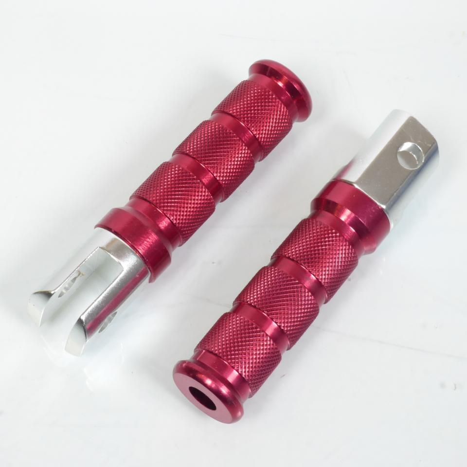 Paire repose cale pied pilote aluminium rouge moto Honda CBR 400 RR 30120 Neuf