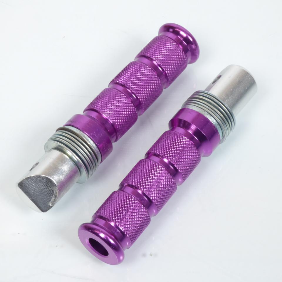 Paire repose cale pied passager aluminium violet pour moto Honda 500 CB 30121B Neuf