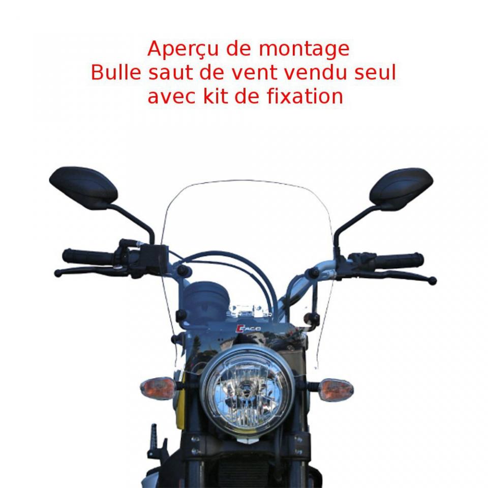 Bulle et saut de vent Faco pour Moto Ducati 400 Scrambler Après 2015 Neuf