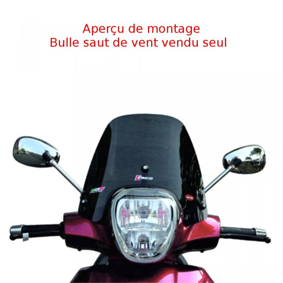 Bulle saut vent Faco pour scooter Piaggio 125 Beverly Rst Ie 4V Eu3 2010 à 2015