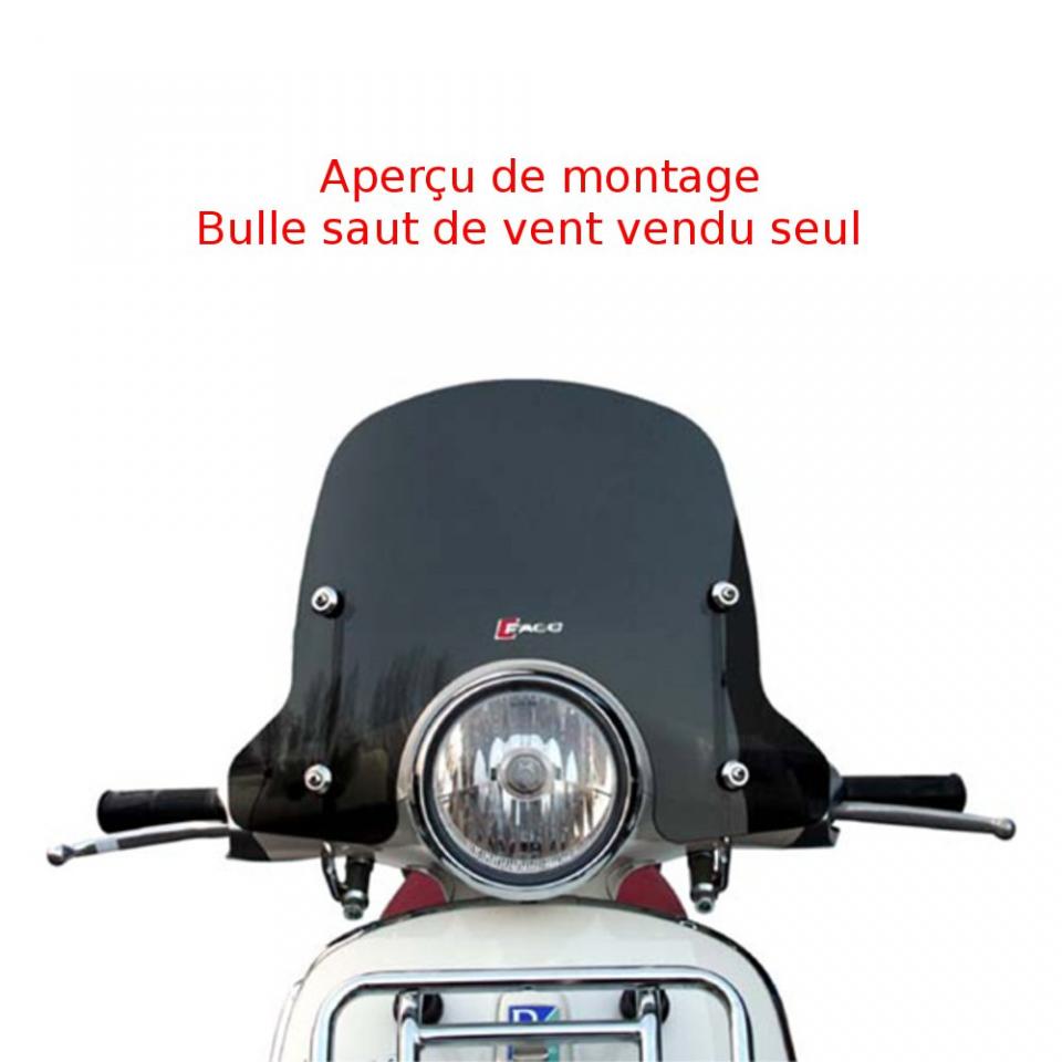 Bulle saut de vent Faco pour scooter Piaggio 50 Vespa Primavera 2T 2013 à 2017