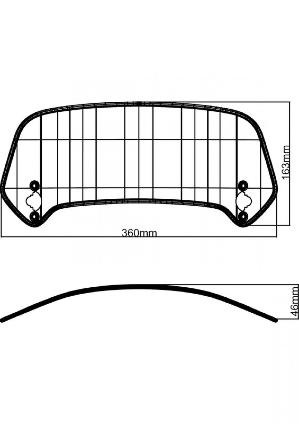 Spoiler de bulle MRA X-Creen pour moto 4025066125036 spoiler X-Creen Neuf