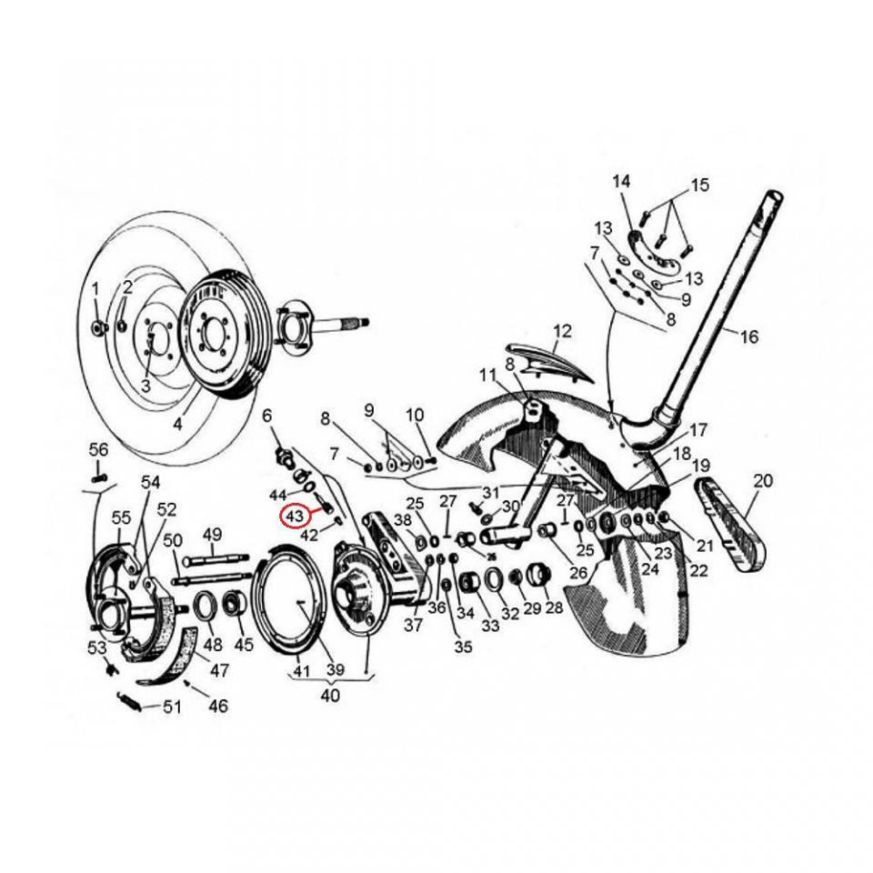 Entraîneur de compteur RMS pour scooter Piaggio 150 Vespa Sprint 1966-1979 098652 Neuf