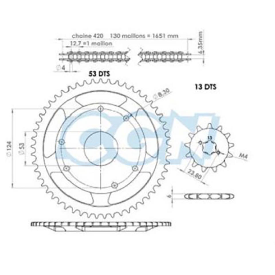 Kit chaîne Afam pour pour Moto Neuf