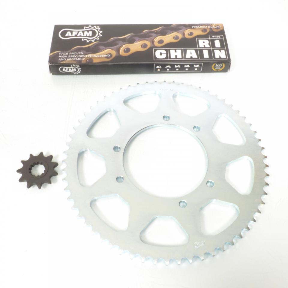 Kit chaîne Afam pour Moto Yamaha 50 DTR 2003 à 2012 Neuf
