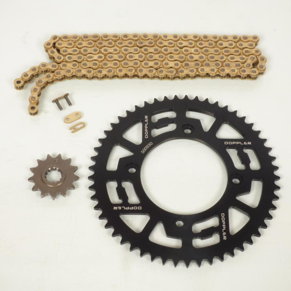 Kit chaîne Doppler pour moto Beta 50 RR 2005 13x53 Pas 420 Ø100mm 4T Neuf
