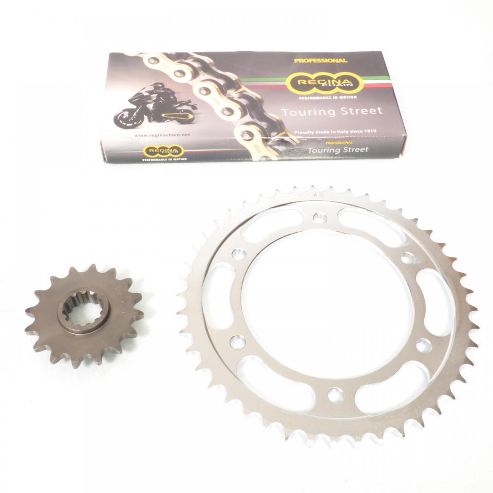 Kit chaîne Regina pour moto Honda 600 Cbr Fs Sport 16x45 pas 525 108L Neuf