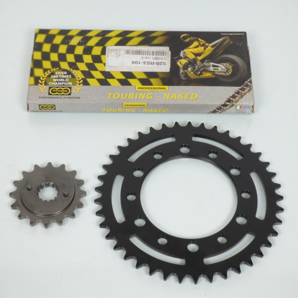 Kit chaîne Regina pour Moto Kawasaki 500 Gpz Ex (S) 1 Disque 1994 à 2002 16X41 pas 520 Neuf