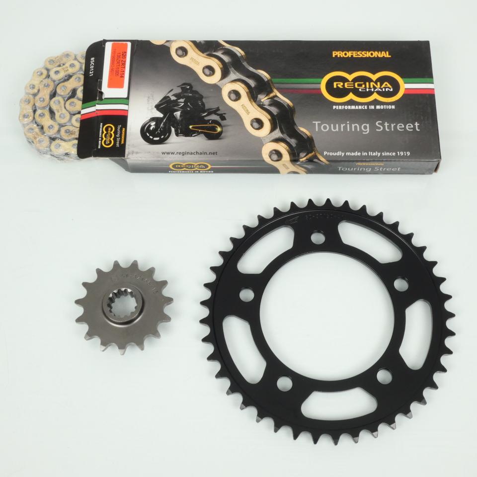 Kit chaîne Regina pour moto Honda 500 CB X ABS 2013 à 2018 15x41 Pas 520 Neuf