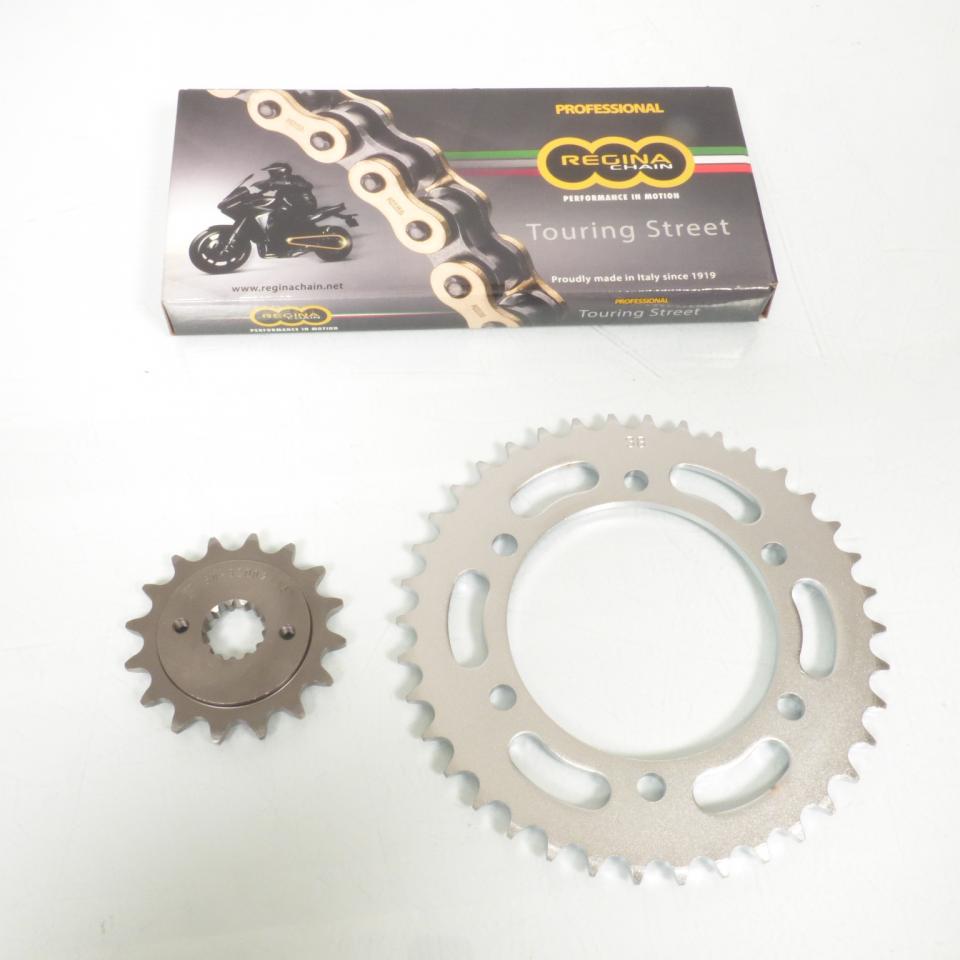 Kit chaîne Regina pour Moto Kawasaki 550 ZR Zephyr 1990 à 1999 16x38 Pas 520 Neuf