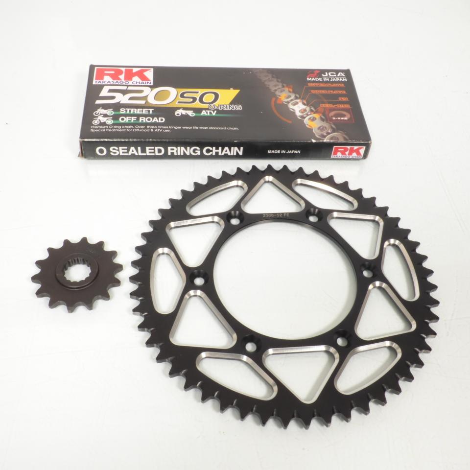 Kit chaîne France Equipement pour moto KTM 250 EXC-F 2010 à 2017 14x52 P520 Neuf