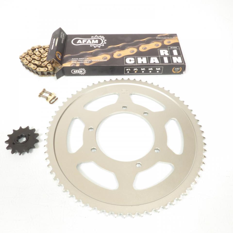 Kit chaîne Afam pour moto Aprilia 125 RX 2018 à 2024 13x69 pas 428 Neuf