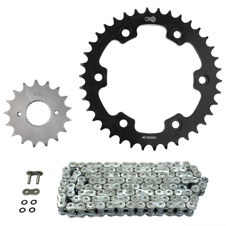 Kit chaîne Afam pour ULM ROYAL ENFIELD 500 BULLET EFI 2016 à 2018 Neuf