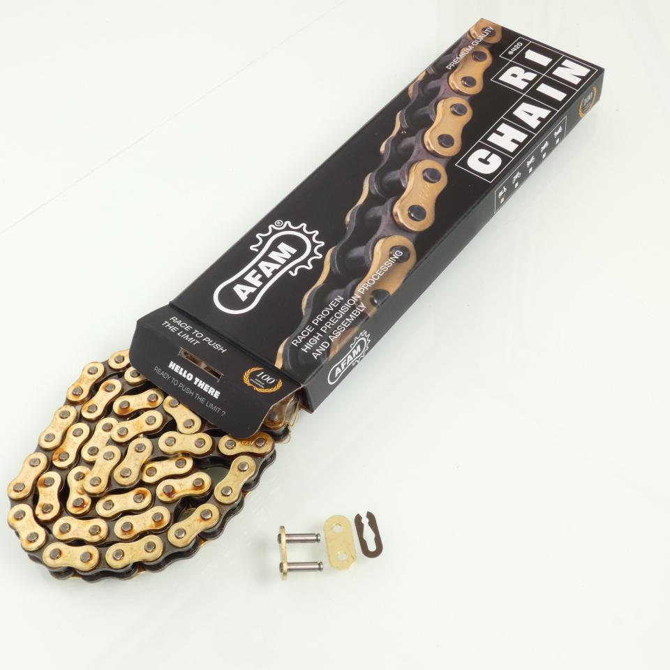 Kit chaîne Afam pour moto MBK 50 X-Limit 2003 à 2006 11x50 pas 420 126L Neuf
