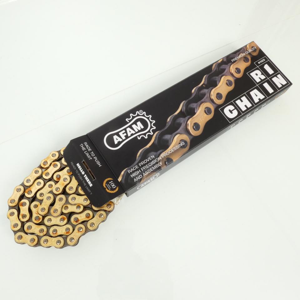 Kit chaîne Afam pour moto Peugeot 50 XPS 2004 à 2006 11x52 pas 420 126L Neuf