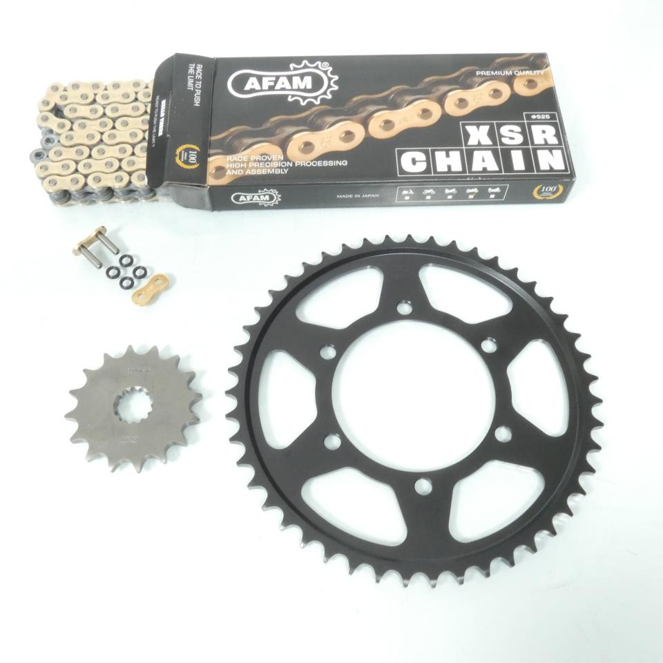 Kit chaîne Afam pour moto Triumph 675 Street triple 16x47 pas 525 116L Neuf