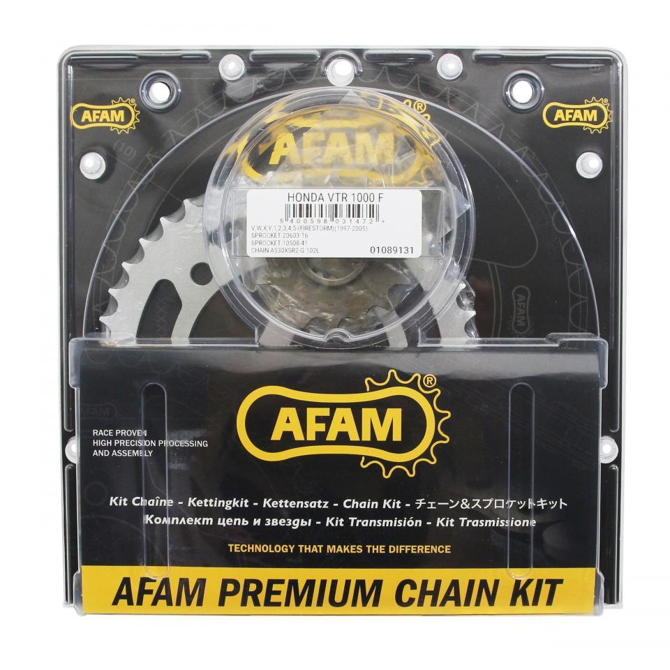 Kit chaîne Afam pour Moto Honda 1000 VTR 1997 à 2006 Neuf