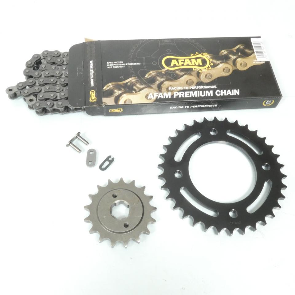 Kit chaîne Afam pour moto Honda 500 Cb F 1975 à 1977 17x34 pas 530 Neuf
