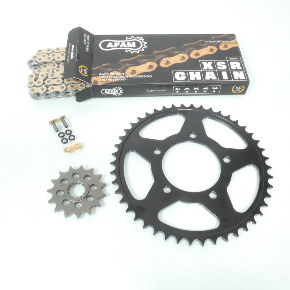 Kit chaîne Afam pour deux roues Suzuki 650 SFV Gladius 15x46 pas 520 Neuf