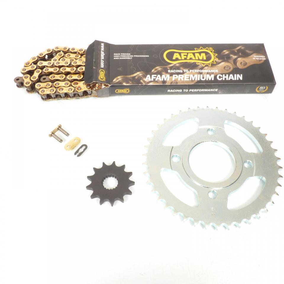Kit chaîne Afam pour moto MASH 125 Cafe racer 2014 à 2016 13x42 pas 428 Neuf