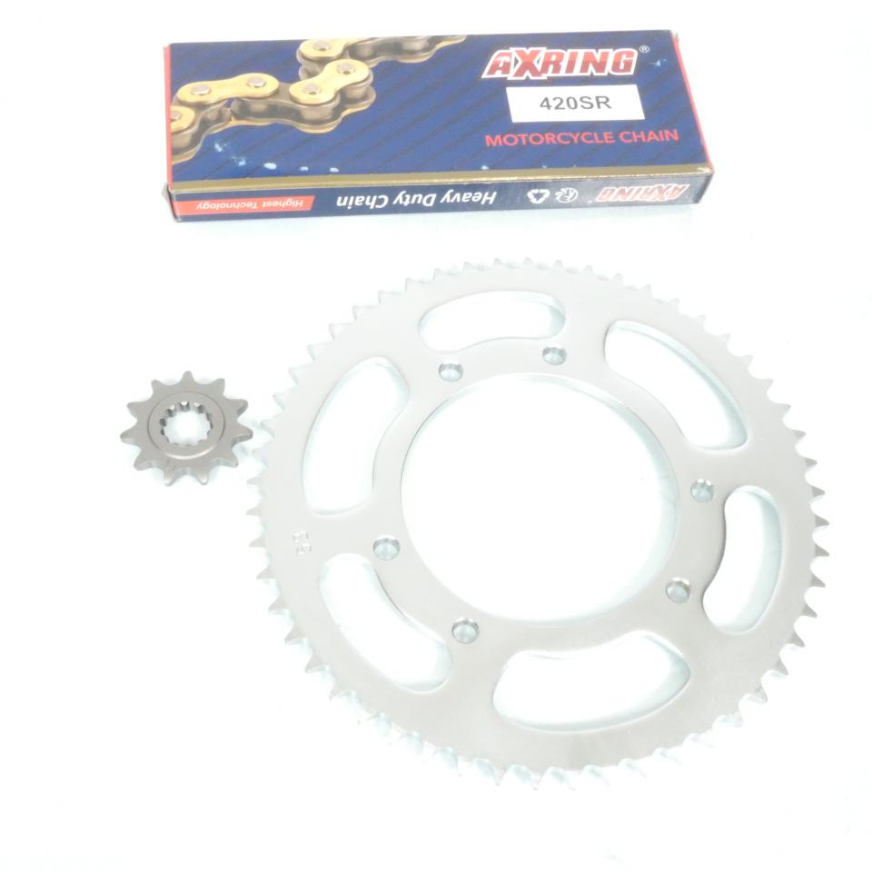 Kit chaîne Axring pour Moto Rieju 50 MRT 2009 à 2020 11X53 pas 420 Ø105mm Neuf