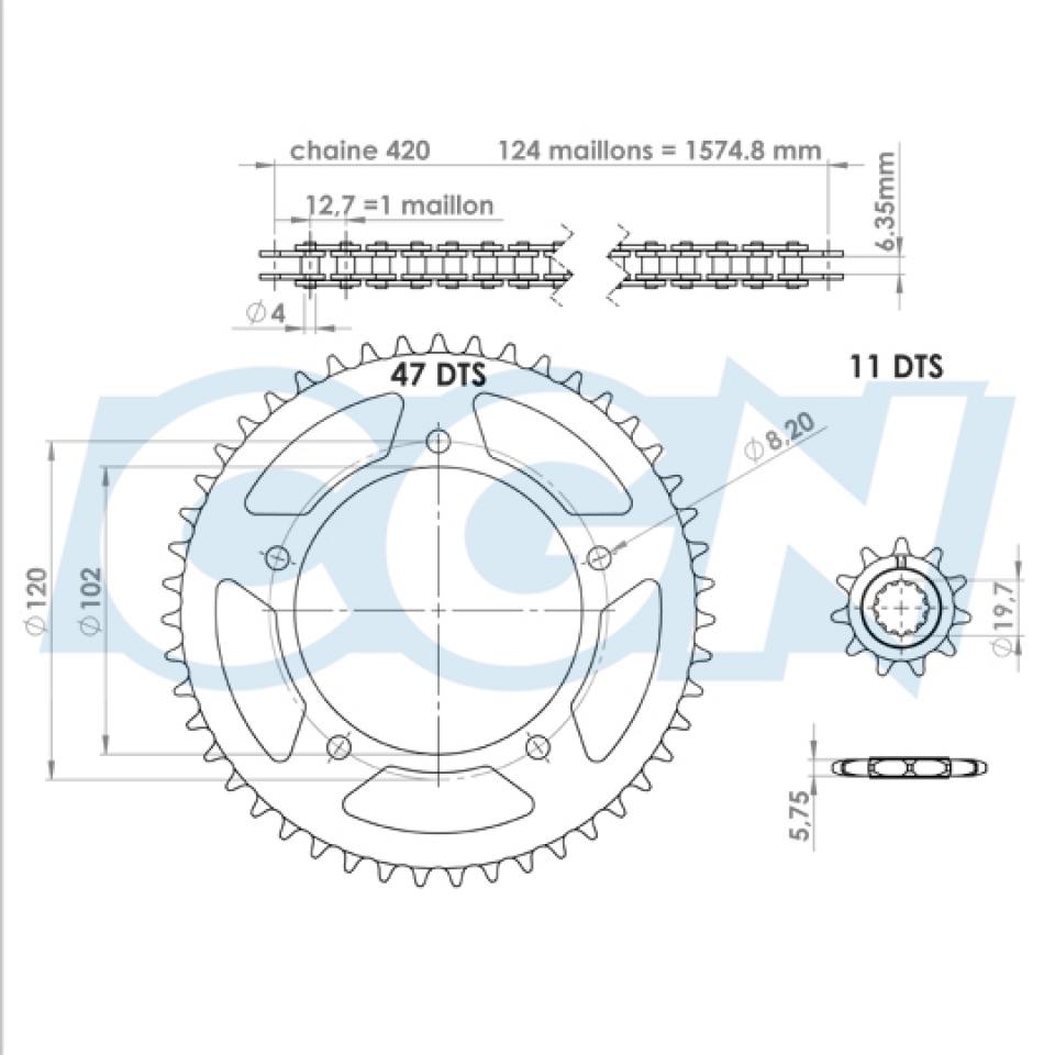 Kit chaîne Afam pour pour Auto Neuf