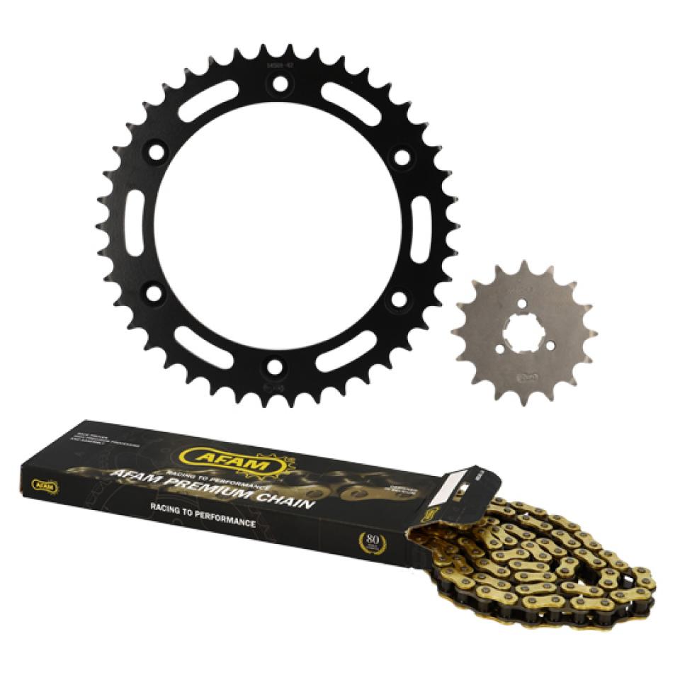 Kit chaîne Afam pour Moto Suzuki 650 DR RSE 1990 à 1996 Neuf