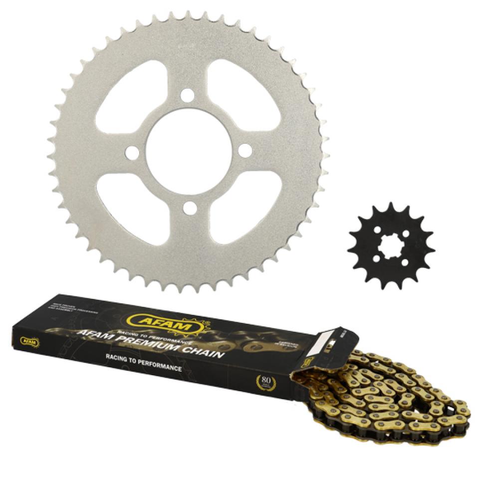 Kit chaîne Afam pour Moto Suzuki 125 RV van van 2002 à 2006 Neuf
