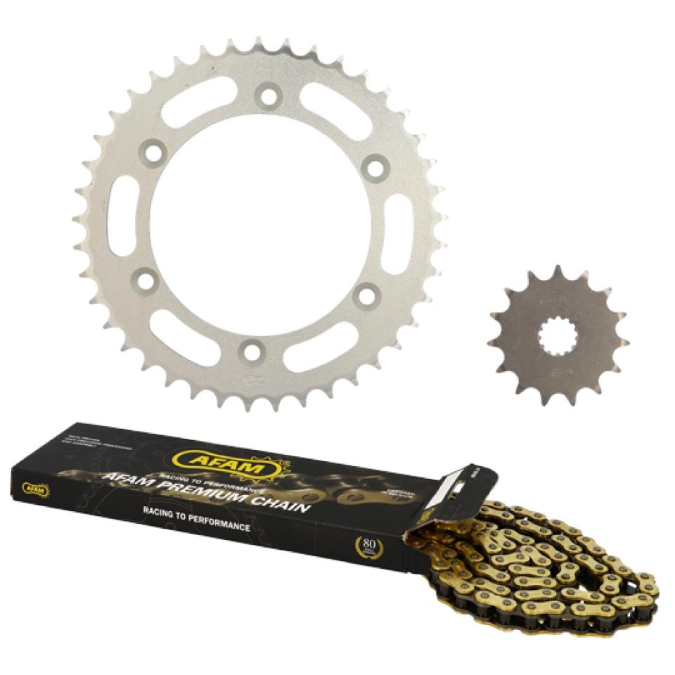 Kit chaîne Afam pour Moto Suzuki 400 Dr-Z Sm 2005 à 2009 Neuf