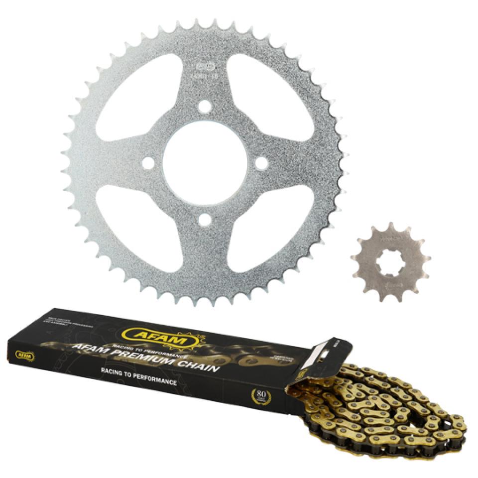 Kit chaîne Afam pour Moto Hyosung 125 Gv Aquila 2001 à 2010 Neuf