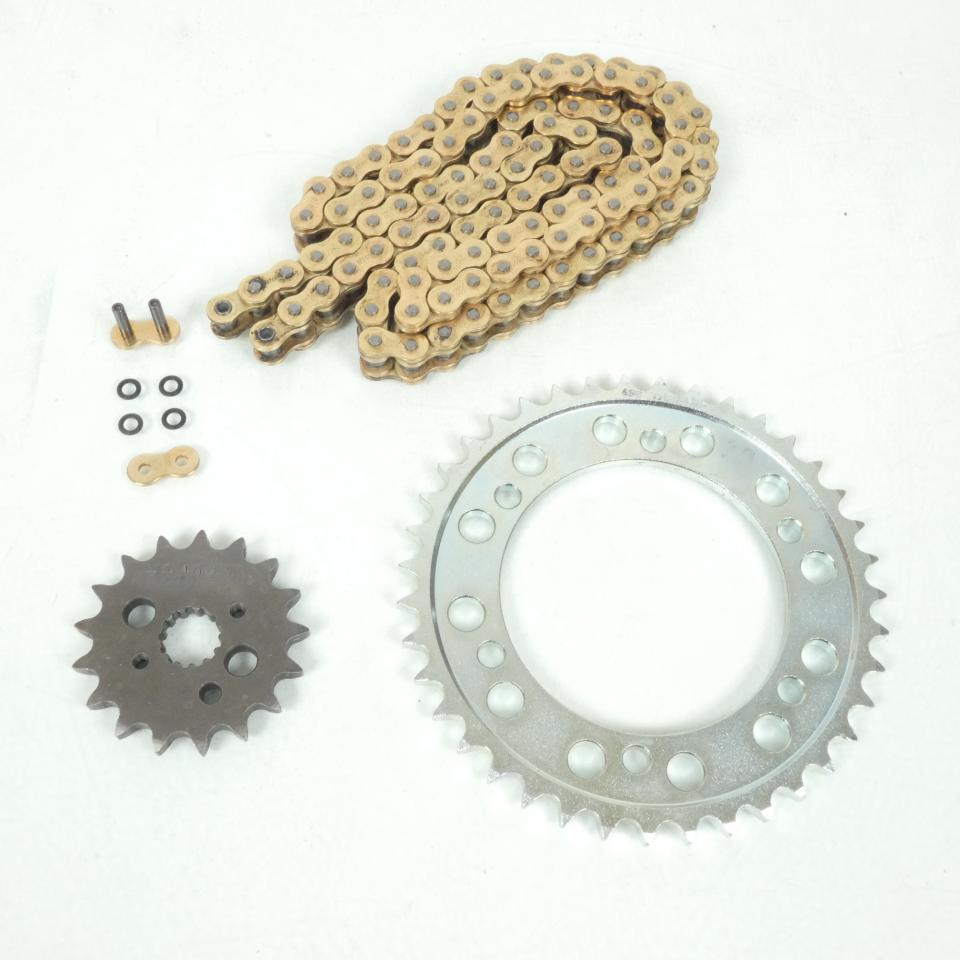 Kit chaîne DID pour moto Suzuki Tl 1000 R 1998 à 2002 17 x 39 pas 530 Or Neuf