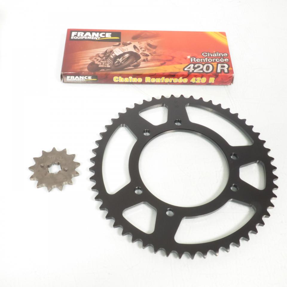 Kit chaîne FE pour moto Derbi 50 Senda R X-Trem 2000 à 2004 13x53 P420 Al105mm
