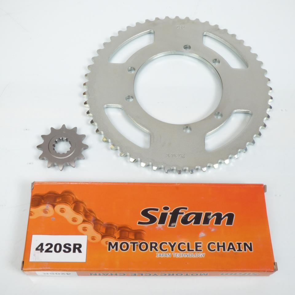 Kit chaîne Sifam pour Moto Peugeot 50 XP6 1998 à 2001 12X52 Neuf