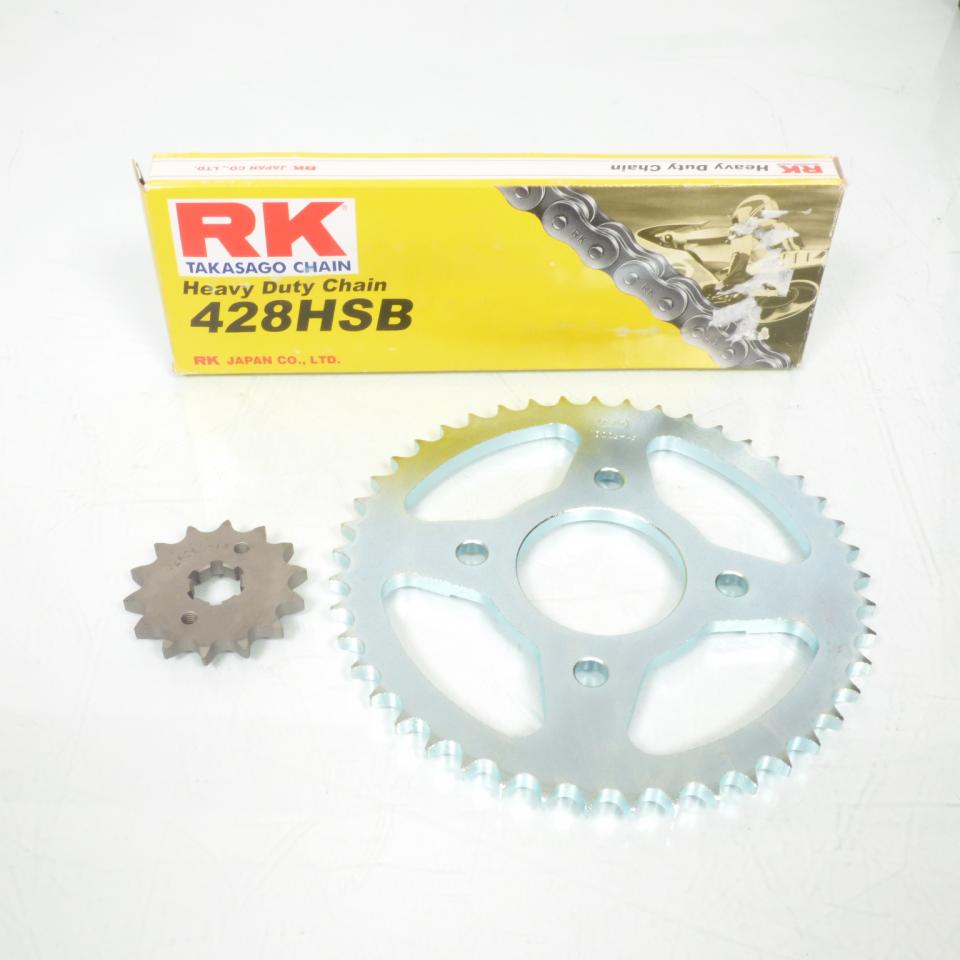 Kit chaîne France Equipement pour Moto Daelim 125 Daystar 2008 à 2012 45X14X428 Neuf