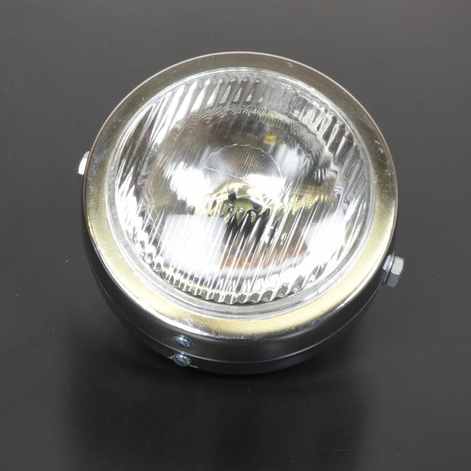 Optique avant rond chromé pour mobylette Peugeot 103 Ø 140mm Neuf