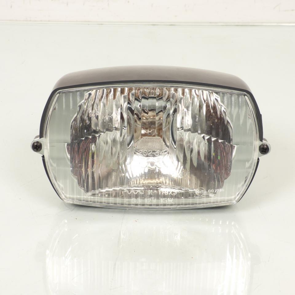 Optique phare avant SIM noir pour mobylette cyclomoteur 12V 15W 202-34 K-11875