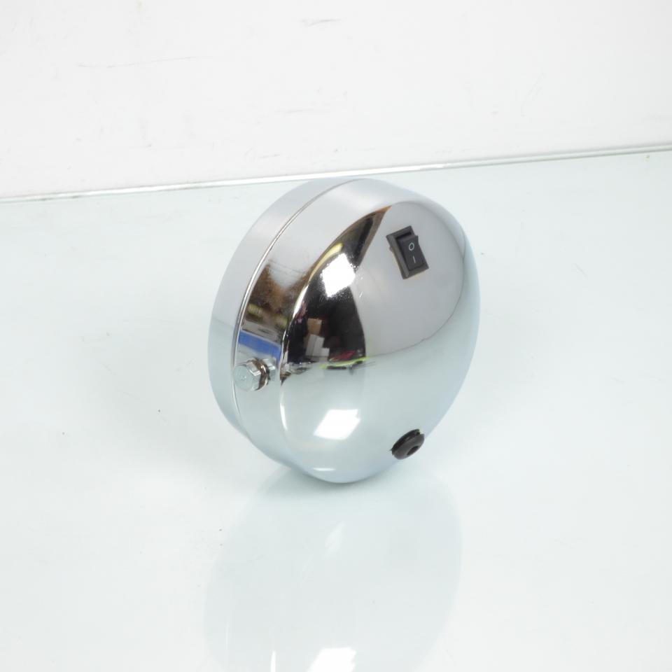 Optique avant P2R pour mobylette MBK 50 51 Avant 2020 Ø 140mm rond chromé Neuf