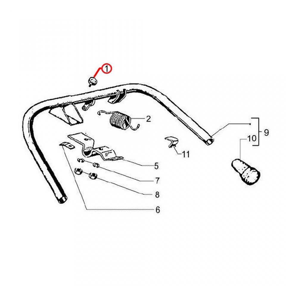 Plastique divers RMS pour Scooter Piaggio 200 Vespa PX 1977 à 2005 174773 Neuf