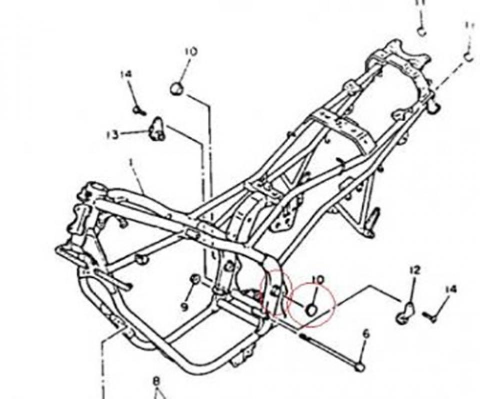 Plastique divers Générique pour Moto Yamaha 850 TDM 1992 à 1993 3SX-2135F-00 Neuf