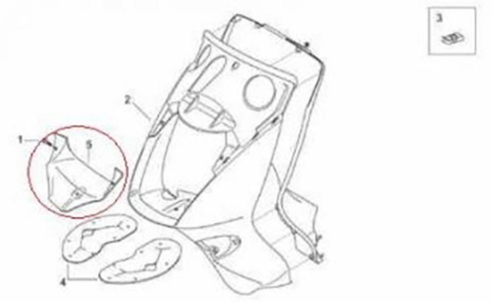 Plastique divers origine pour Scooter Aprilia 150 Leonardo 1996 à 1998 AP8138475 Neuf