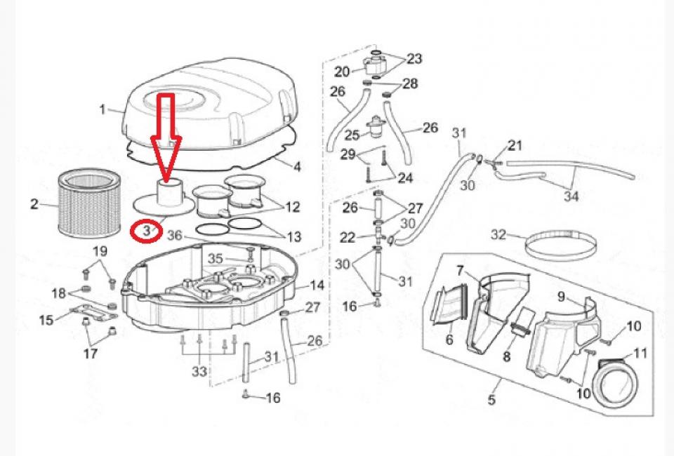 Plastique divers origine pour Moto Aprilia 1000 RSV 2001 à 2003 AP8134739 Neuf