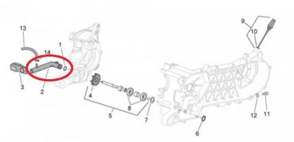 Plastique divers origine pour scooter Piaggio 50 NRG 2001-2004 827686 Occasion