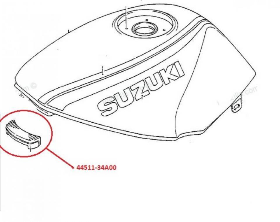 Silentbloc caoutchouc de réservoir pour moto Suzuki 600 Bandit 1996 à 1999 44511-34A00-000 / 44511-34A00-00 Neuf