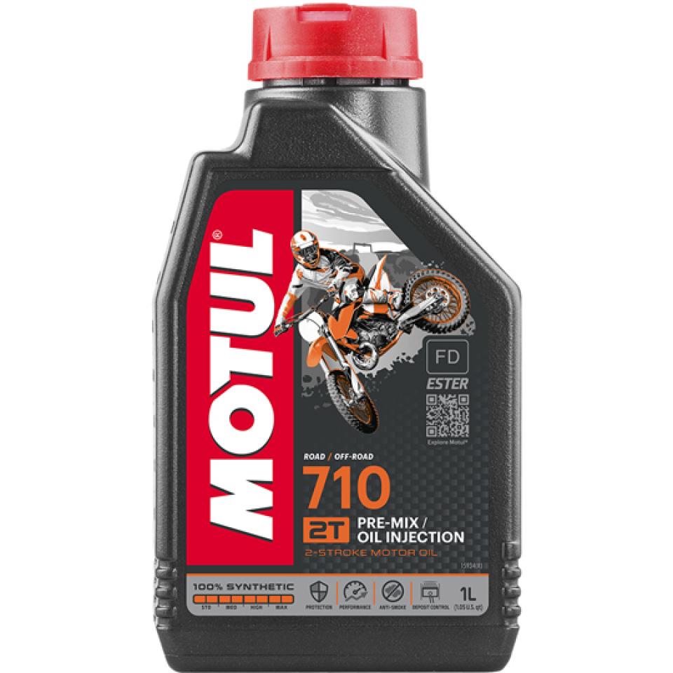 Bidon d' huile 1 Litre Motul 710 pour moteur 2 temps 100% synthèse FD Neuf