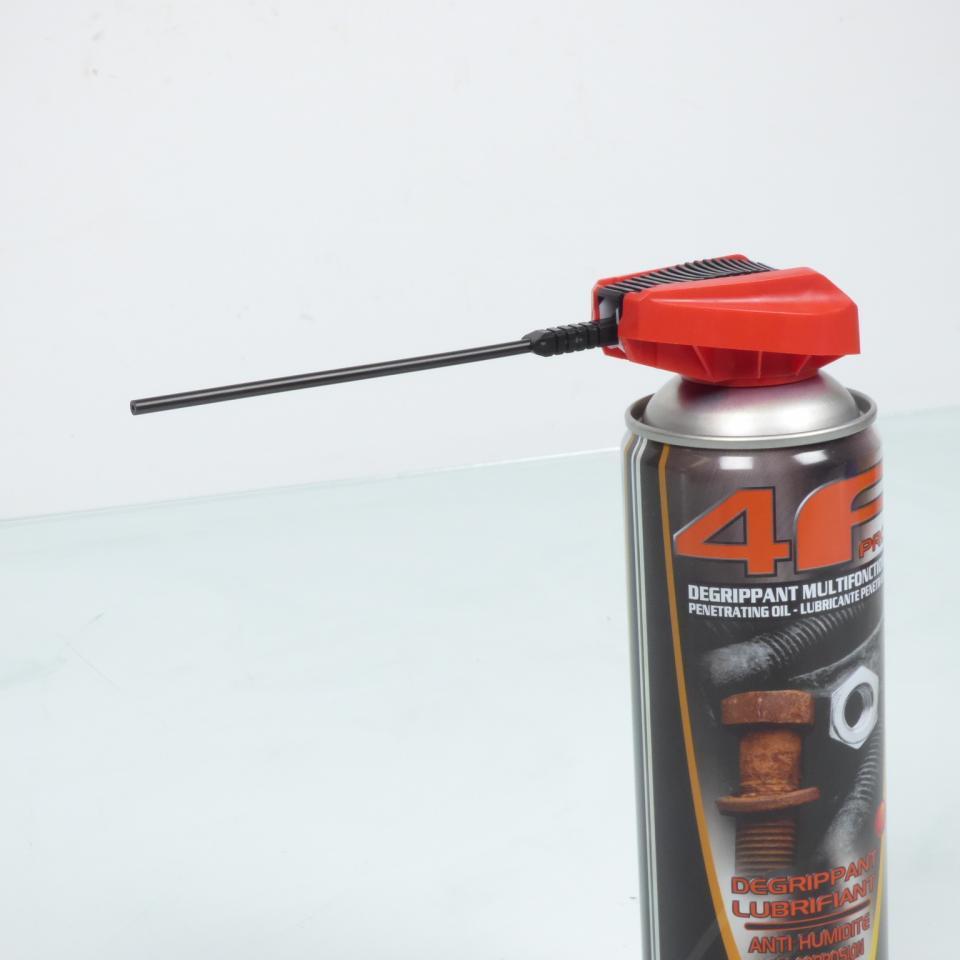 Bombe de dégrippant spray multifonction professionnel Minerva Oil 4F Pro pour moto