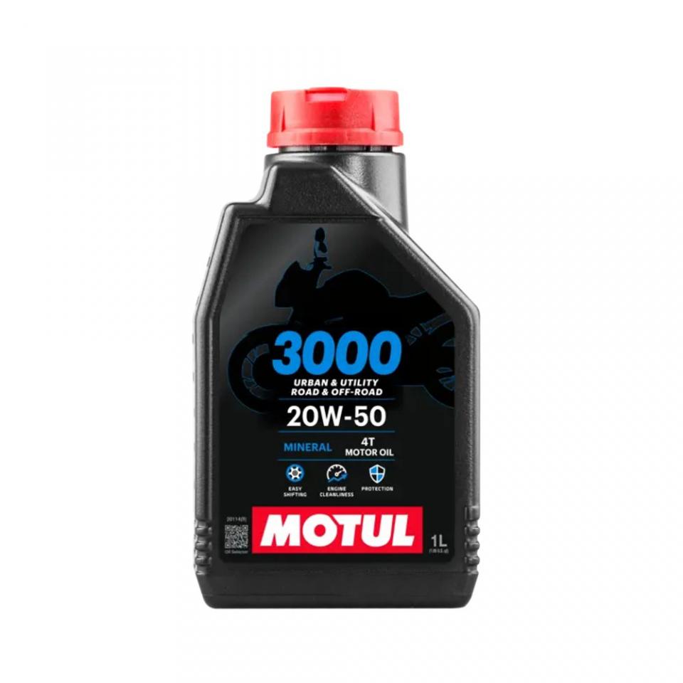 Lubrifiant huile Motul 3000 20W50 Mineral 1L pour moto Harley Davidson Neuf