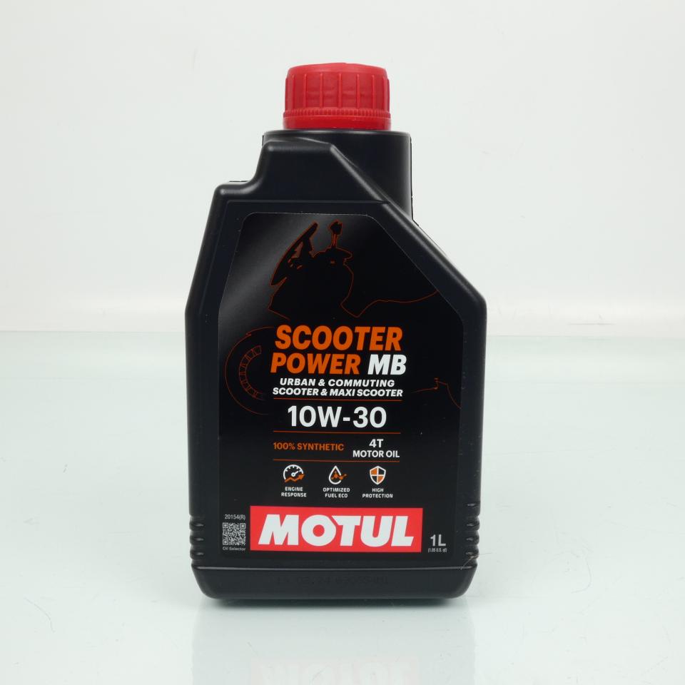 Bidon d huile Motul Scooter Power 10W30 MB 4T 1L 100% Synthèse pour scooter Neuf
