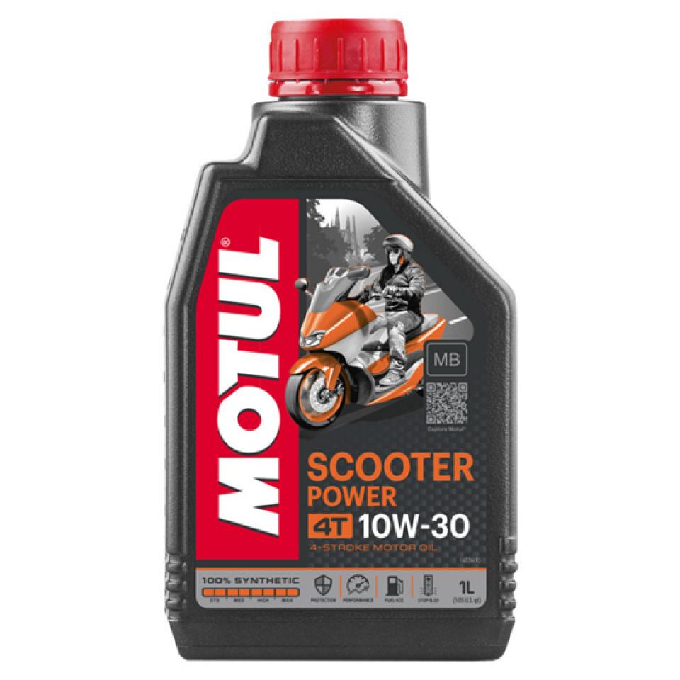 Bidon d huile Motul Scooter Power 10W30 MB 4T 1L 100% Synthèse pour scooter Neuf