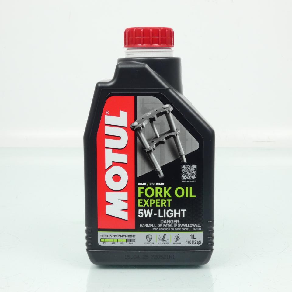 Lubrifiant huile de fourche Motul Fork Oil Expert 5W Light 1L pour moto Neuf